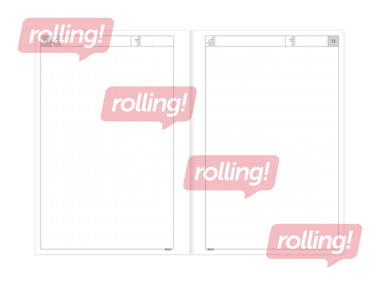 Diary - notebook, A5 Dotted Flex, Party
