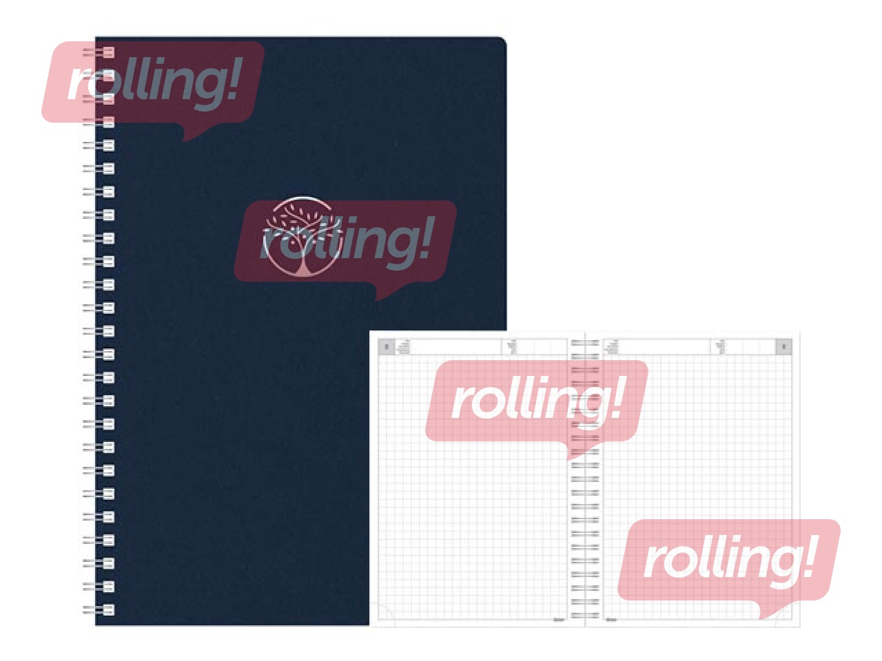 Diary - notebook, Tempo Cardboard, dark blue
