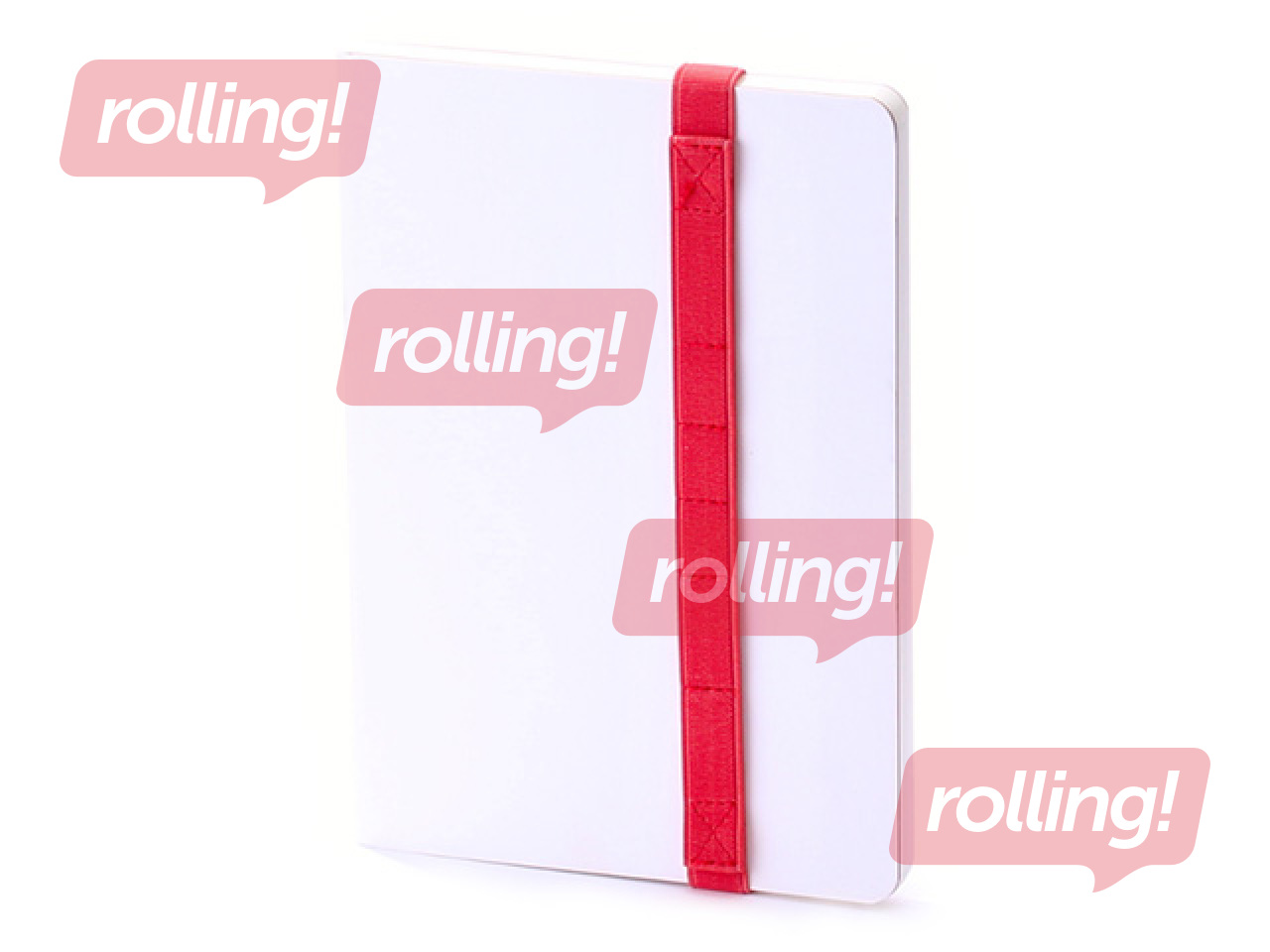 Notebook elastic band Tool Hug, coral pink