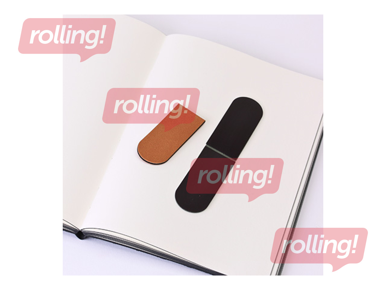 Grāmatzīme Tiny Marks, magnētiska, rozā