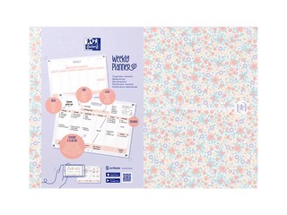 Lauakalender – nädalaplaneerija Oxford, Floral, A4, 60 lehte