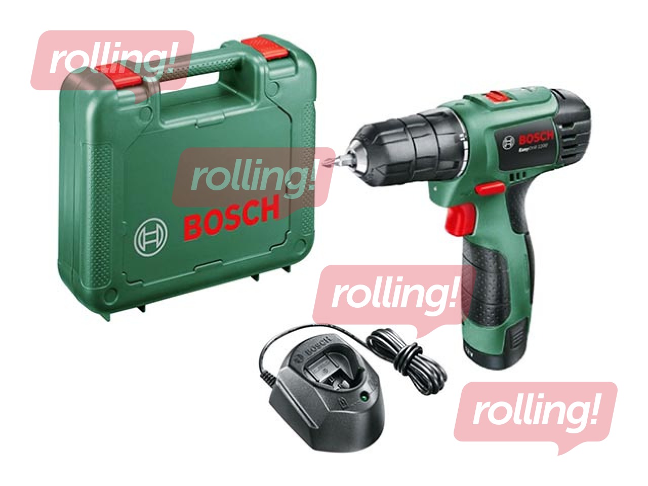 Akumulātoru urbjmašīna-skrūvgriezis Bosch EasyDrill 1200 (2x1,5 Ah)