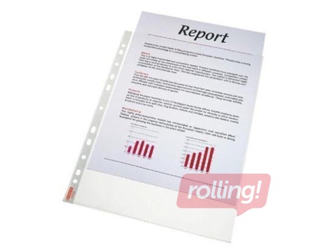 Document pockets, Essselte, A4, glossy, 75 mic., 10 pcs.