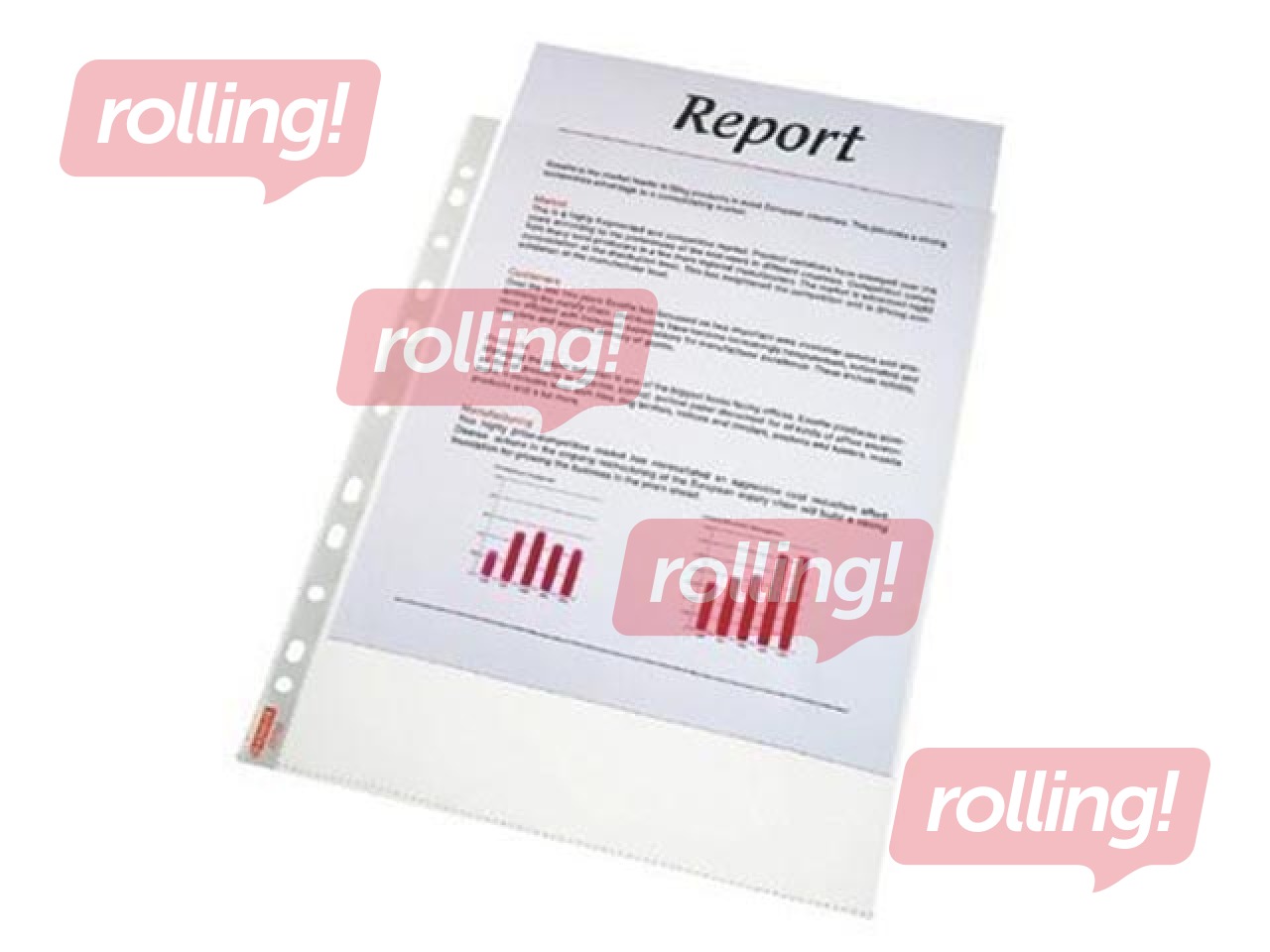 Document pockets, Essselte, A4, glossy, 75 mic., 10 pcs.