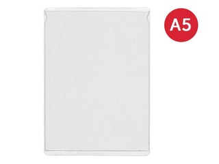 Plastic covers Esselte A5, glass clear, 100 pcs.