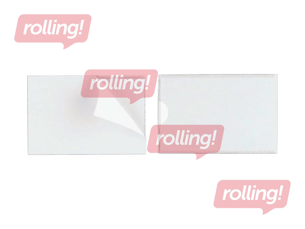 Iseliimuvad visiitkaardi taskud Durable, 57x90mm, 10 tk.