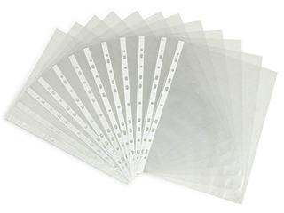 Кармашки для документов Interfolia, A4, глянцевые, 45 mic., 100 gab.