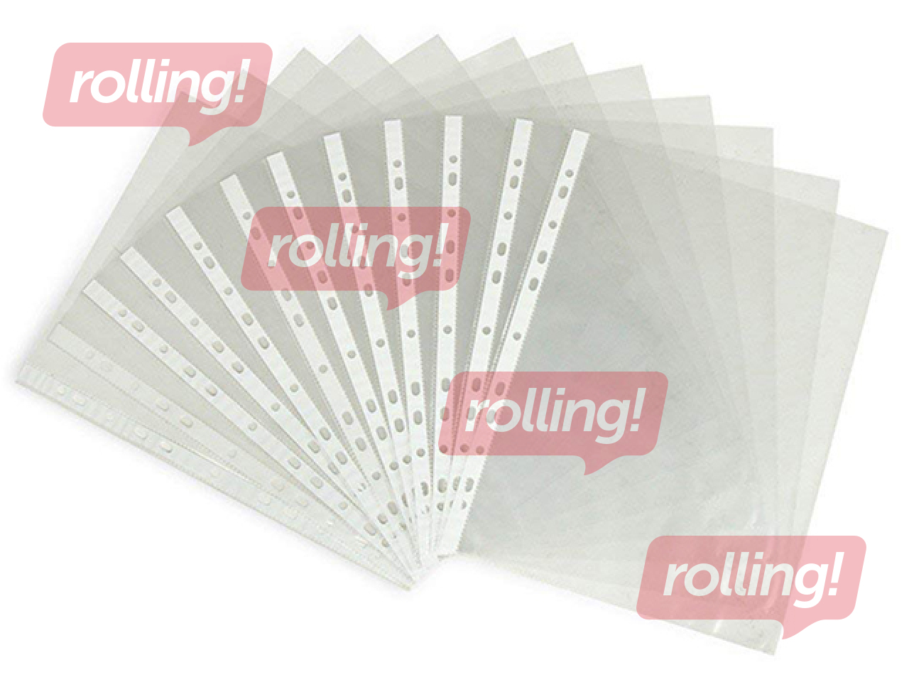 Kiletaskud Interfolia, A4, läikiv, 45 mic., 100 tk.