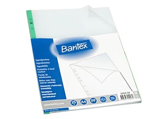 Document pocekts A4, Bantex, green 25 pcs.