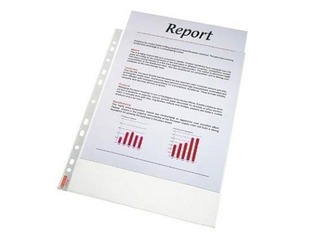 Document pockets Essselte, A4, glossy, 75 mic., 100 pc.