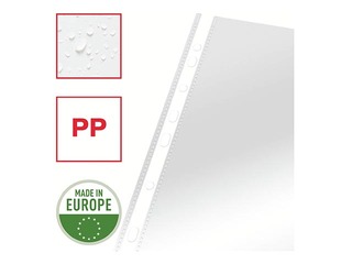 Document pockets Esselte, A4, glossy, 55 mic., 100 pcs.