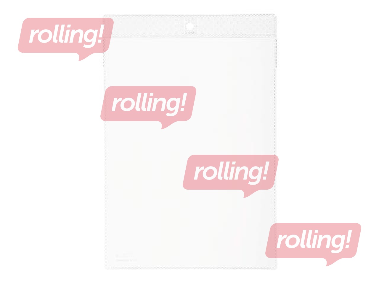 Protective label pocket Durable with hanging hole, A5