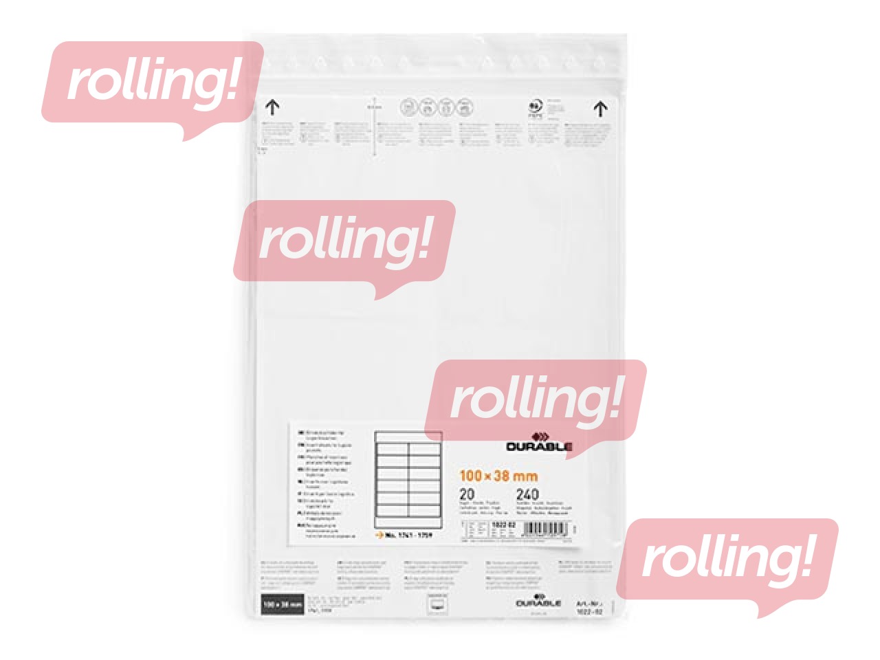 Вставки Durable, 100x38мм, 240 шт.