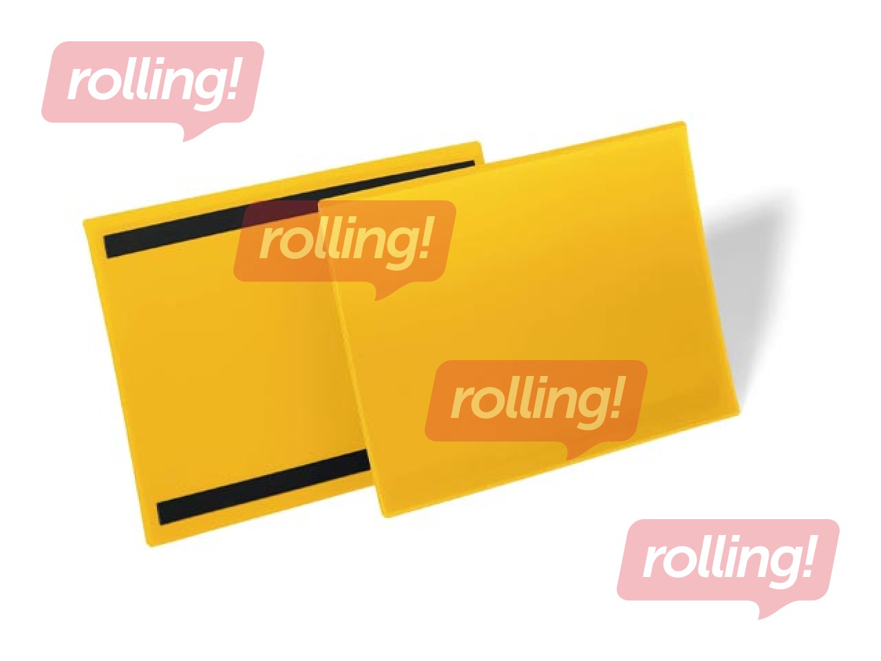 Magnetic document sleeve, A4, horizontal, yellow