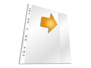 Document pockets Durable, A4, matted, with flap, 135 mic., 5 pcs.