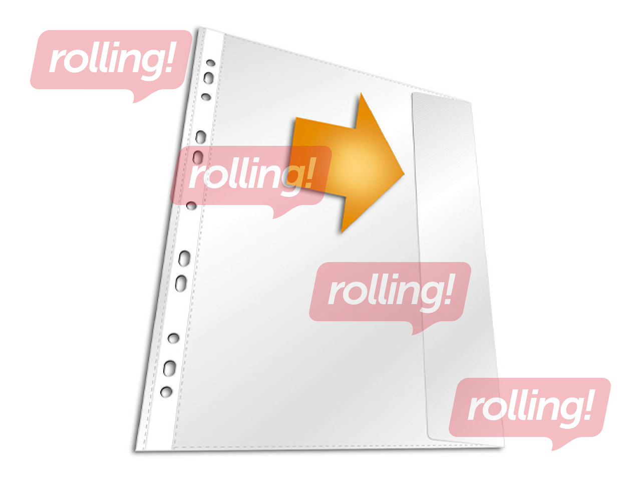 Document pockets Durable, A4, matted, with flap, 135 mic., 5 pcs.