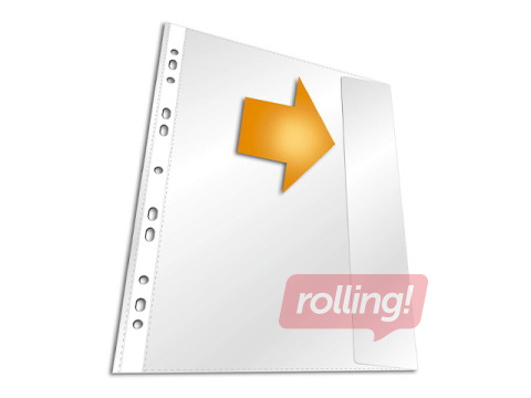 Кармашки для документов Durable, A4, матовые, с клапаном, 135 мк., 5 шт.