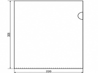 Kaust - taskunurk, läbipaistev, A4, 200 mikr.