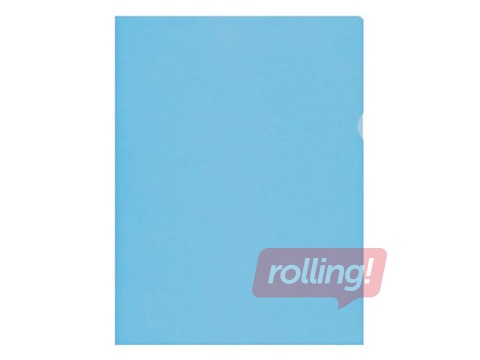 Folder - Corner Interfolia, A4, matte, blue, 50 pieces.
