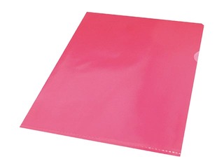 Folder - Corner Interfolia, A4, matted, red, 50 psc.