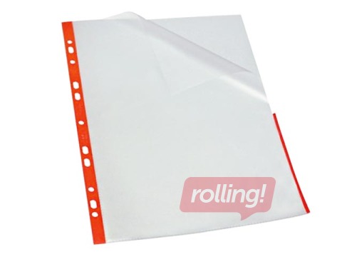 A4 kiletaskud, Bantex, punased, 25tk