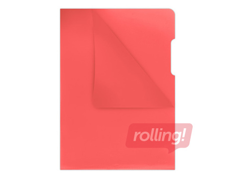 Plastic folder Donau, A4, 180 mic., glossy, red