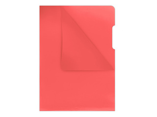 Plastic folder Donau, A4, 180 mic., glossy, red