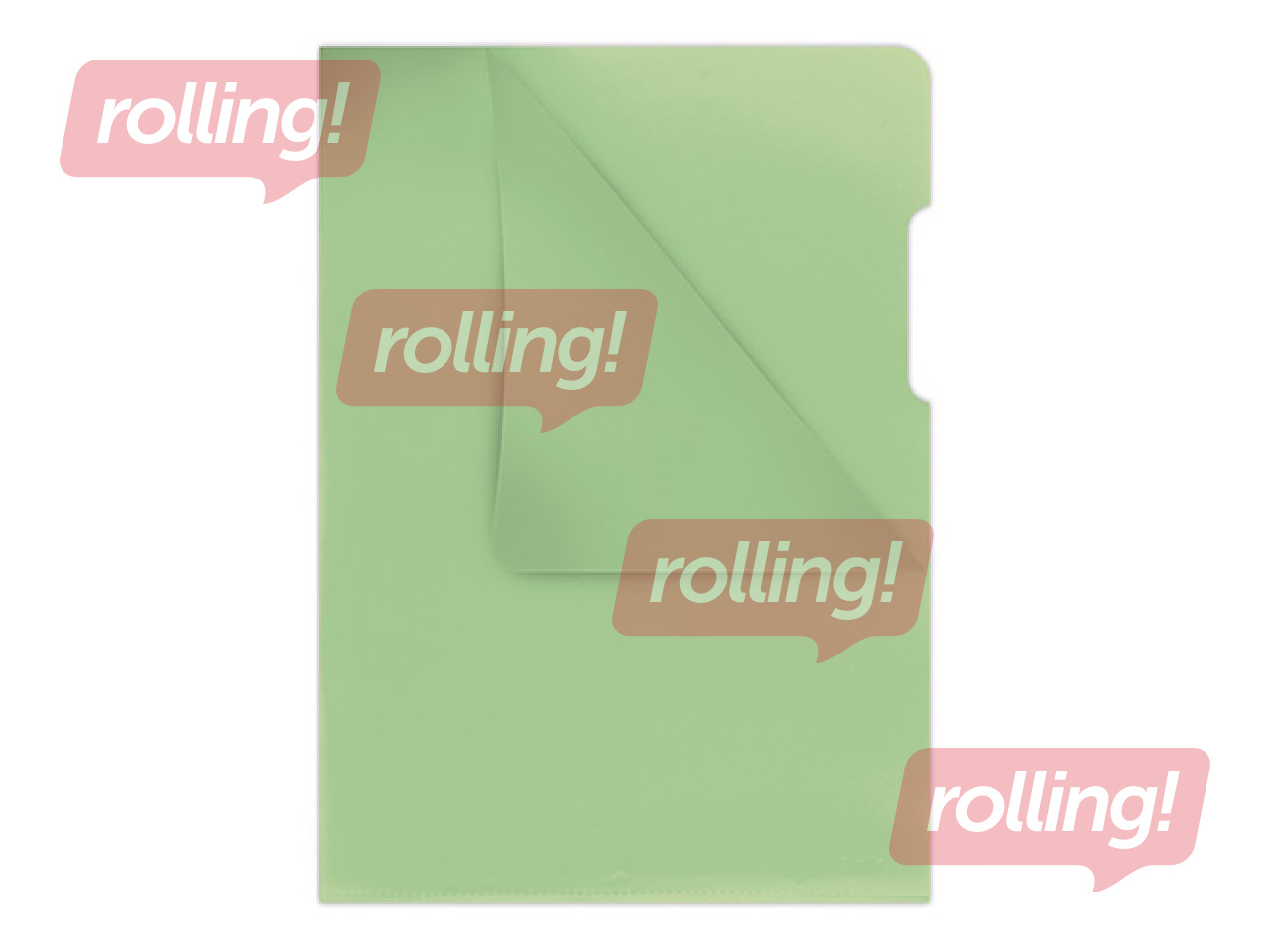 Mape - stūrītis Donau,  A4, 180 mic., glancēta, zaļa