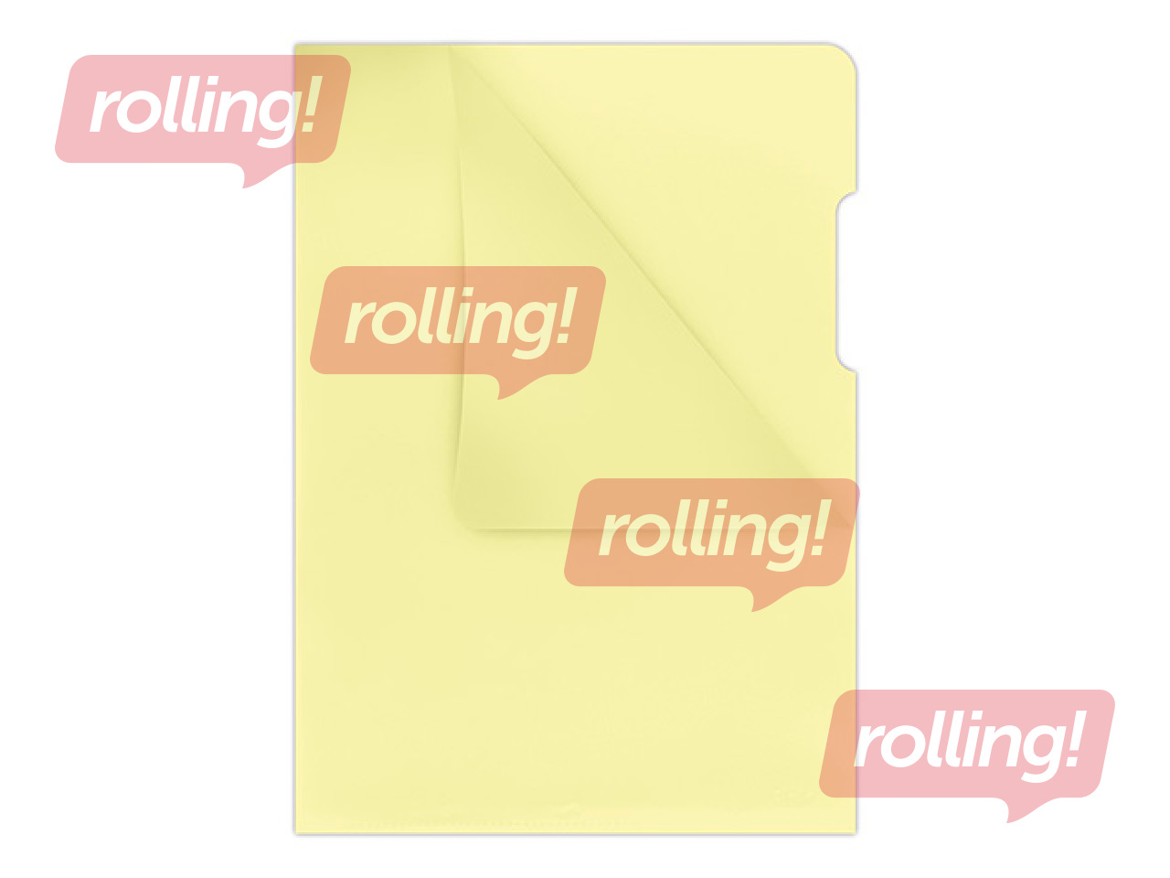 Kilekaaned Donau, A4, 180 mic., läikiv, kollane