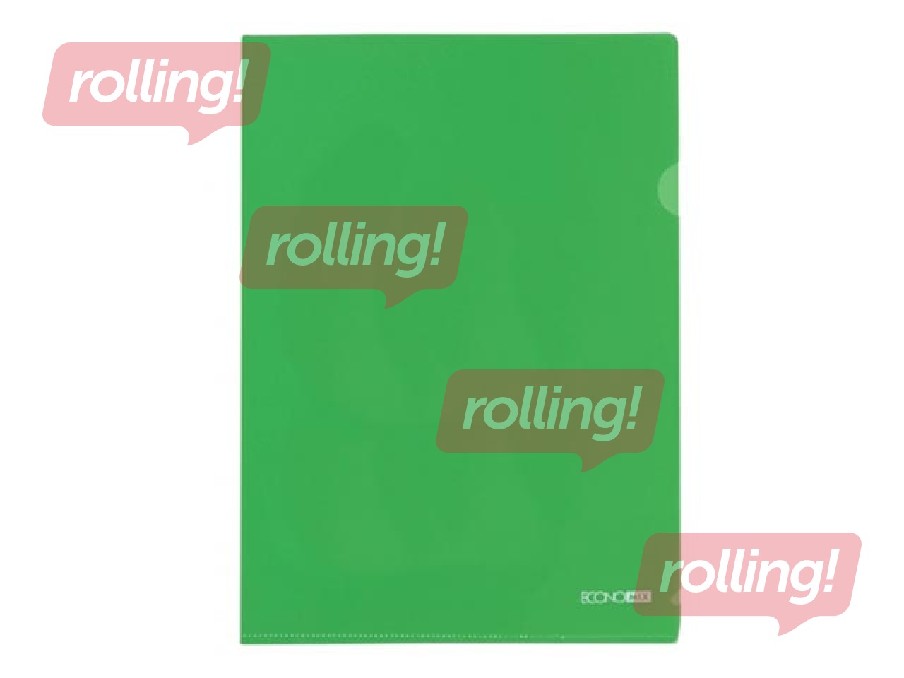 Папка - уголок Economix, A4, 180 mic., глянцевая, зеленый