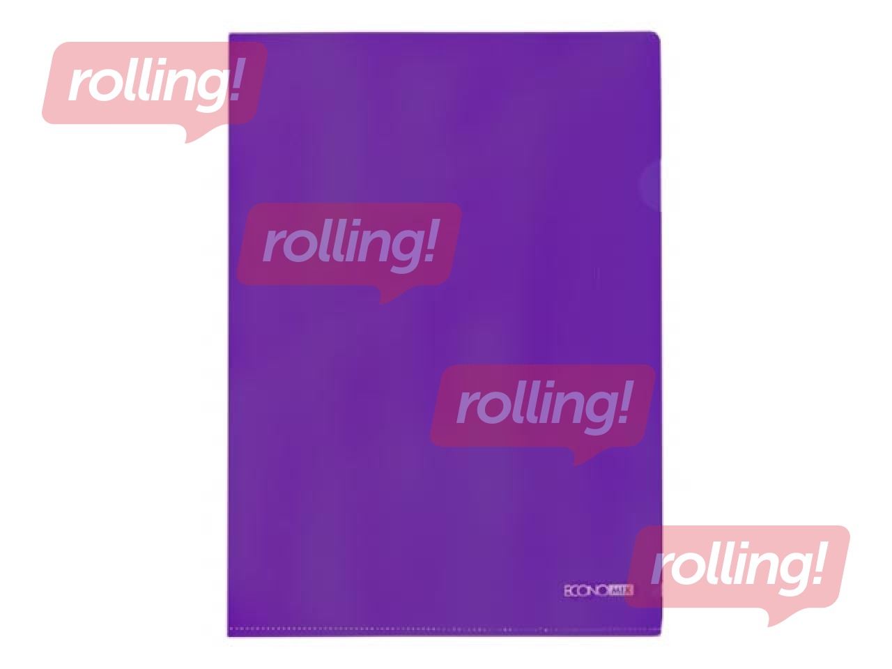 Папка - уголок Economix, A4, 180 mic., глянцевая, фиолетовая