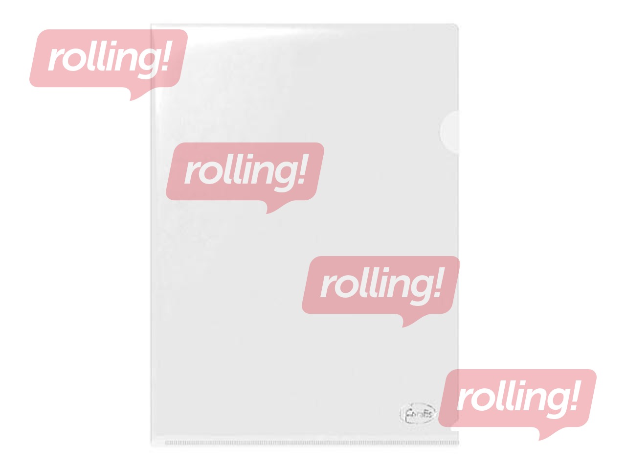 Plastic folder Forofis, glossy, A4, transparent, 80 mic, 12 pcs.