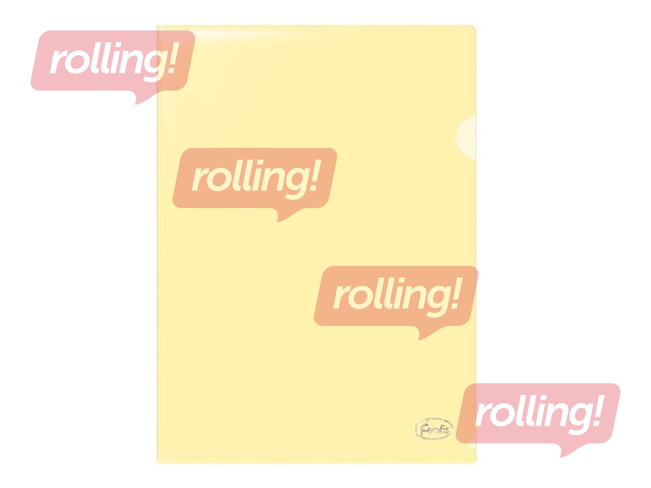 Kilekaaned Forofis, läikivad, A4, läbipaistvad kollased, 115 mic, 12 tk.