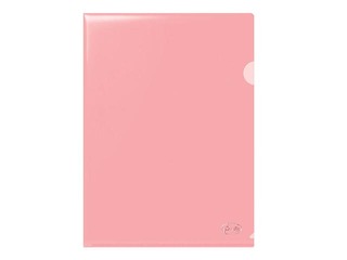 Папка - уголок Forofis, A4, 115 mic., глянцевая, прозрачная красная, 12 шт.