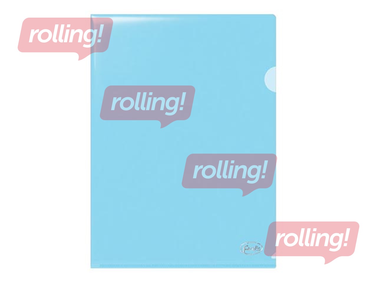 Kilekaaned Forofis, läikivad, A4, läbipaistvad sinised, 115 mic, 12 tk.