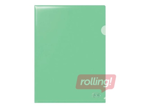 Mape - stūrītis Forofis, A4, glancēta, 180 mic, zaļa, 12 gab.