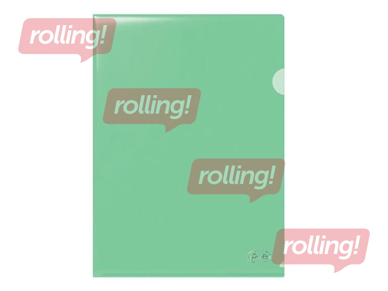 Mape - stūrītis Forofis, A4, glancēta, 180 mic, zaļa, 12 gab.