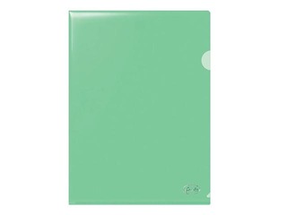 Plastic folder Forofis, glossy, A4, green, 180 mic, 12 pcs.