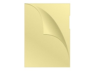Plastic folder Q-Connect,  A4, 120 mic., matted, yellow, 100 pcs.