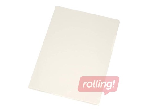 Plastic folder Q-Connect,  A4, 120 mic., glossy, transparent, 100 pcs.