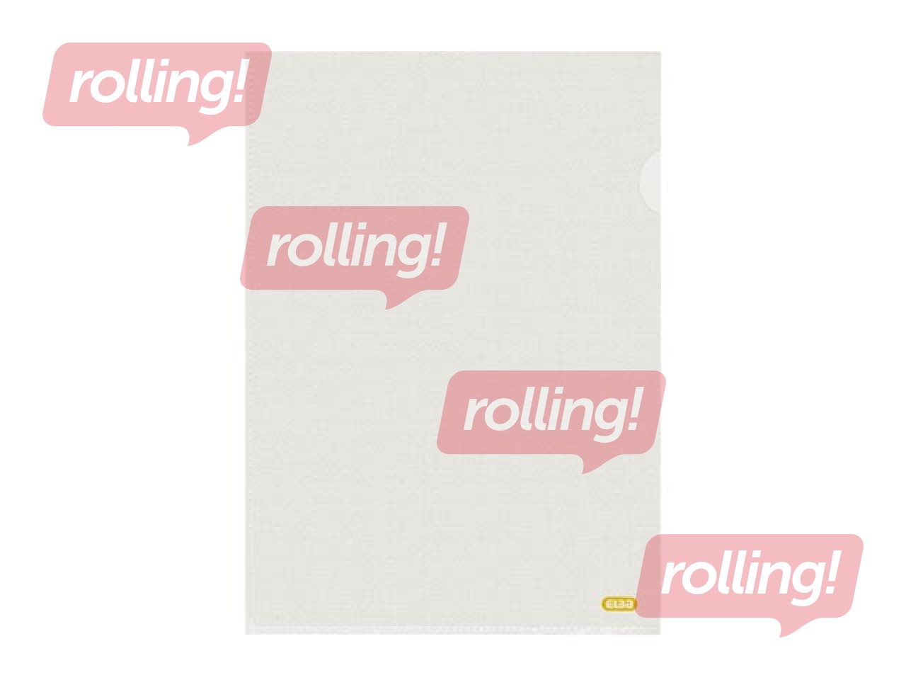 L-folder recycled PE, Elba, A4, 100 mic, transparent