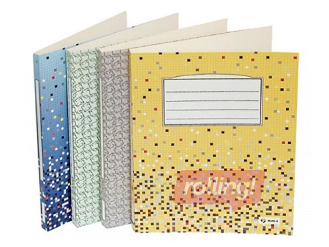 Folder with long strip Multi-S, A4, cardboard, grey