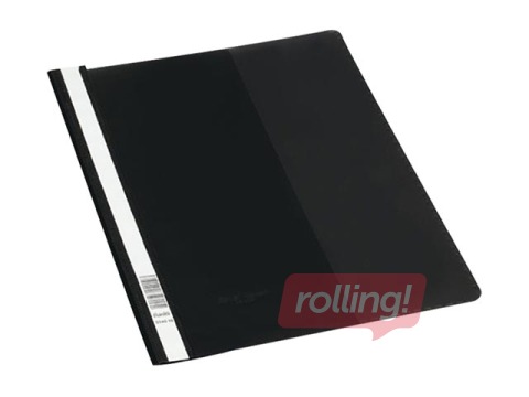 Clear view folder Bantex, A4+ with Pocket and Label on Spine, black