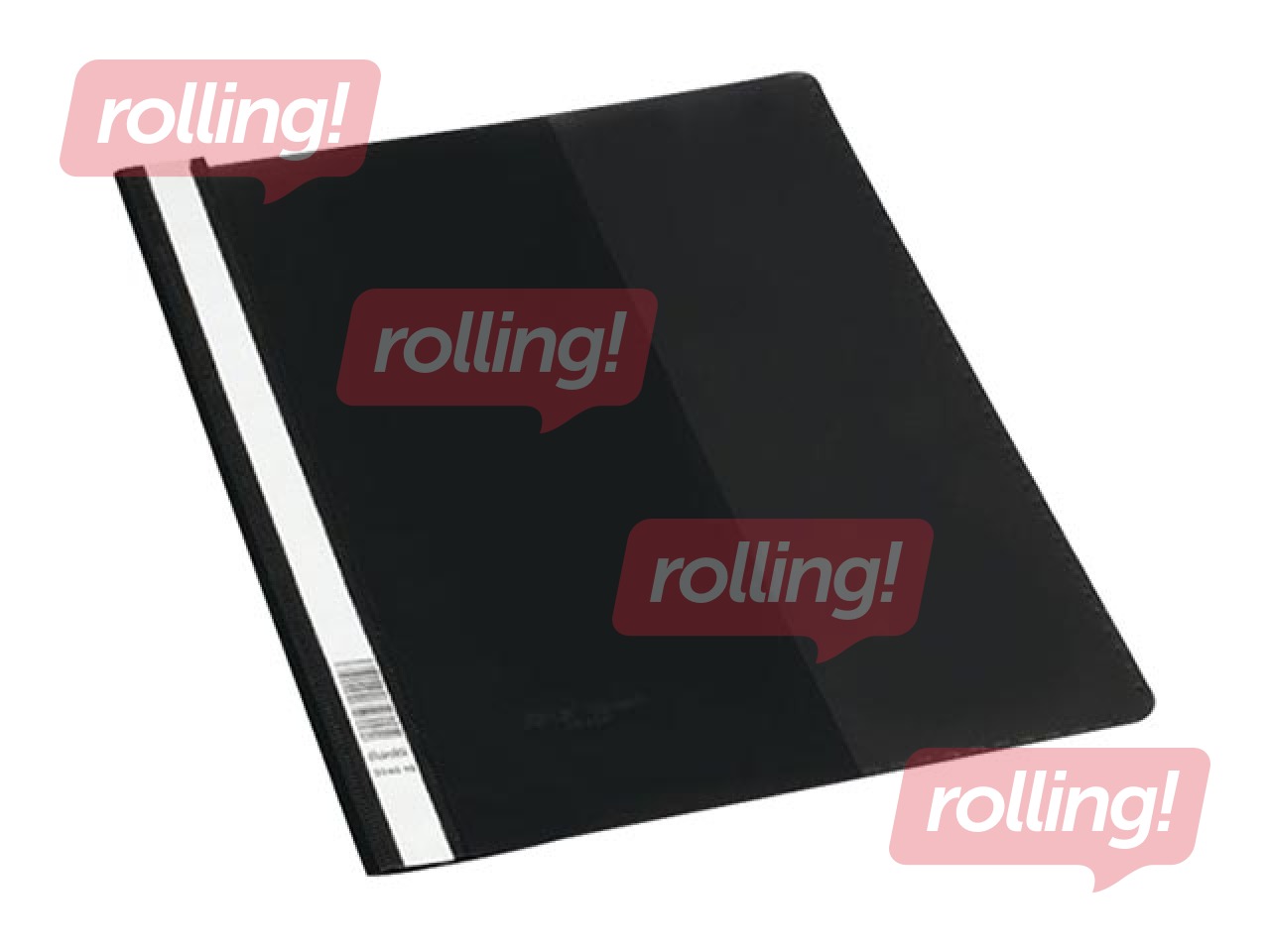 Clear view folder Bantex, A4+ with Pocket and Label on Spine, black