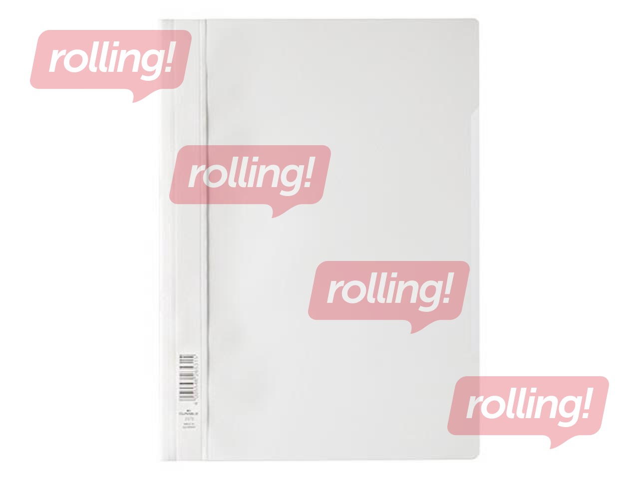 Clear View Folder - Economy, white