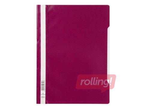 Clear View Folder Durable, A4, crimson