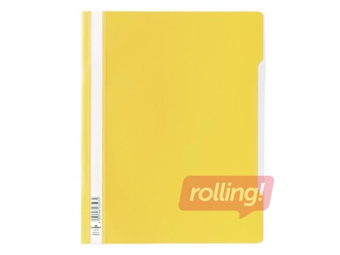 Clear View Folder Durable, A4+, yellow