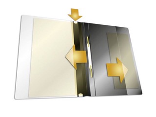 Document folder Duraplus, A4+, grey