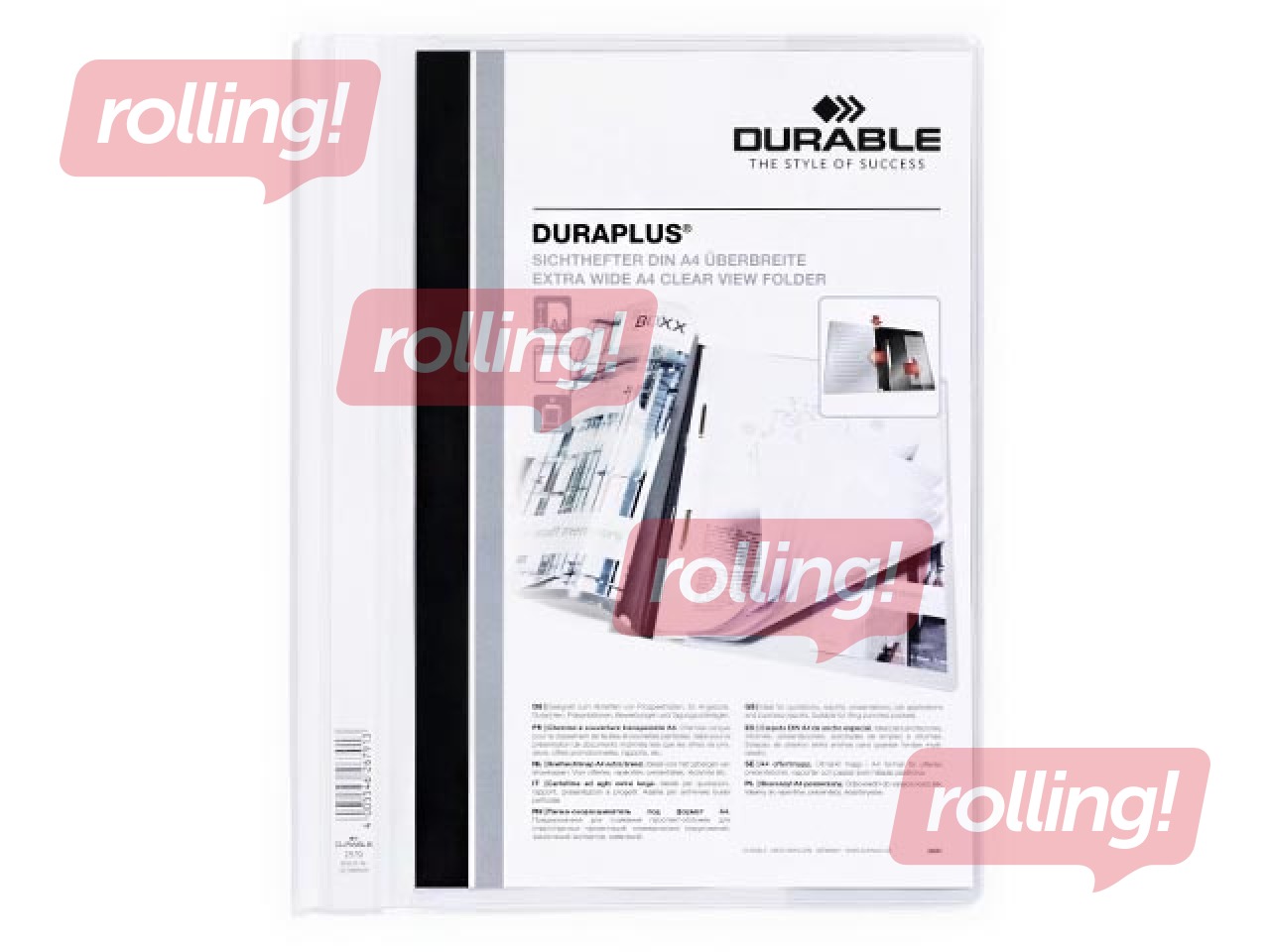 Document folder Duraplus, A4+, white