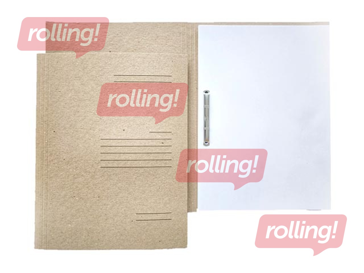 Archival binder with metal pin SM·LT, A4, cardboard, brown
